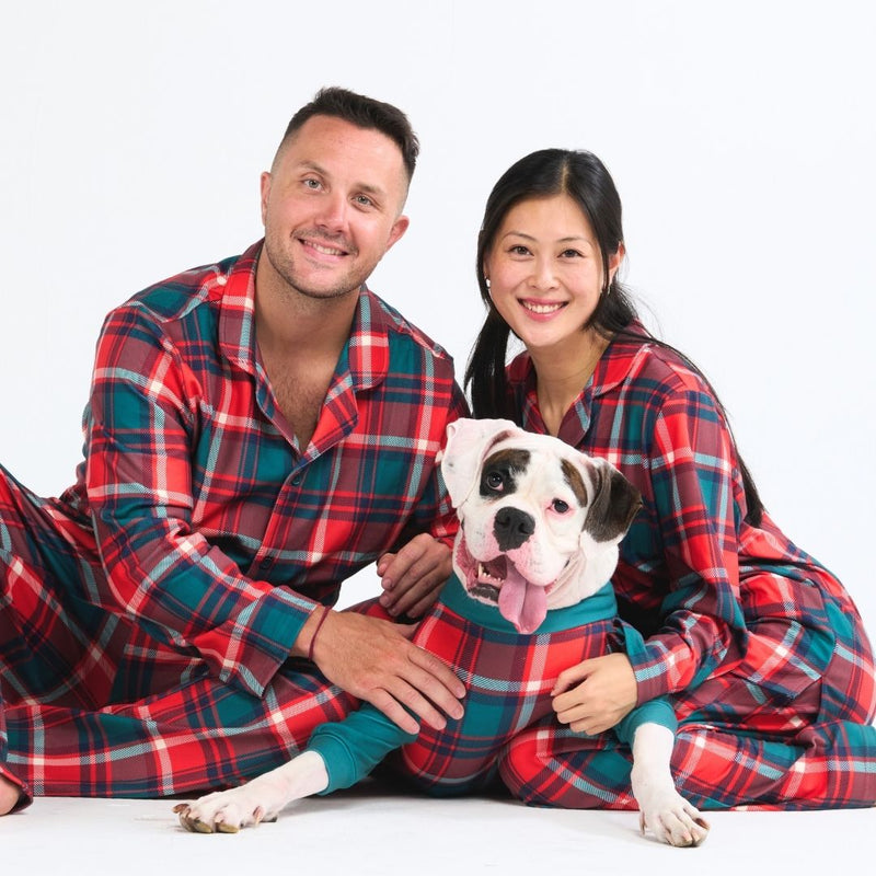 Christmas Pajama Top - Festive Plaid