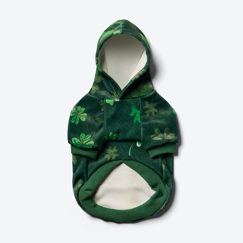 St. Patty's Dog Hoodie - Dark Green (Limited Edition)