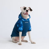 Blue Camo Dog Hoodie