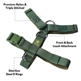 Comfort Control No-Pull Dog Harness - Green