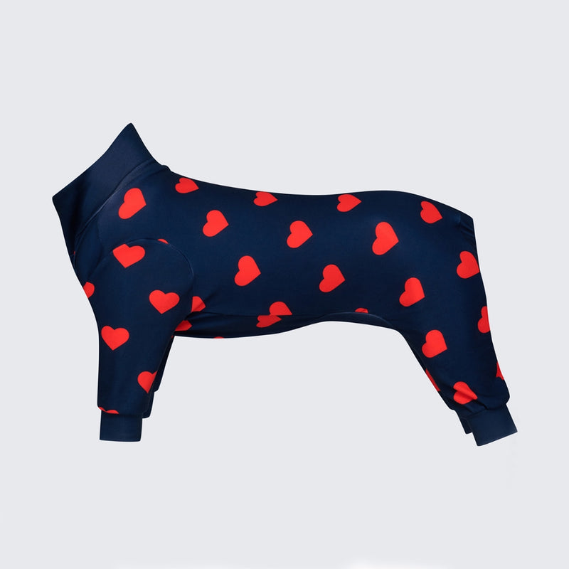 Rainbow Dog Pajamas by Dogo - Red